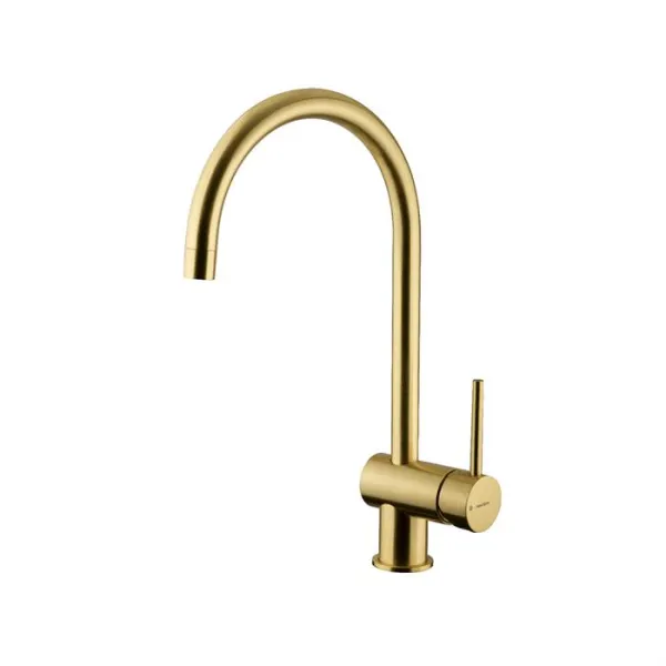 Cassøe Newform XT kitchen mixer tap - Brushed brass
